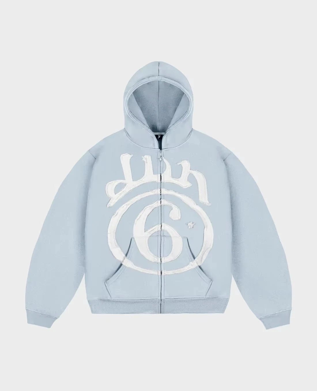 American New Fashion Skull Embroidered Zipper Hoodie Sweater Women Y2K Gothic Hip Hop Popular Casual Joker Couple Hoodies - 28.44