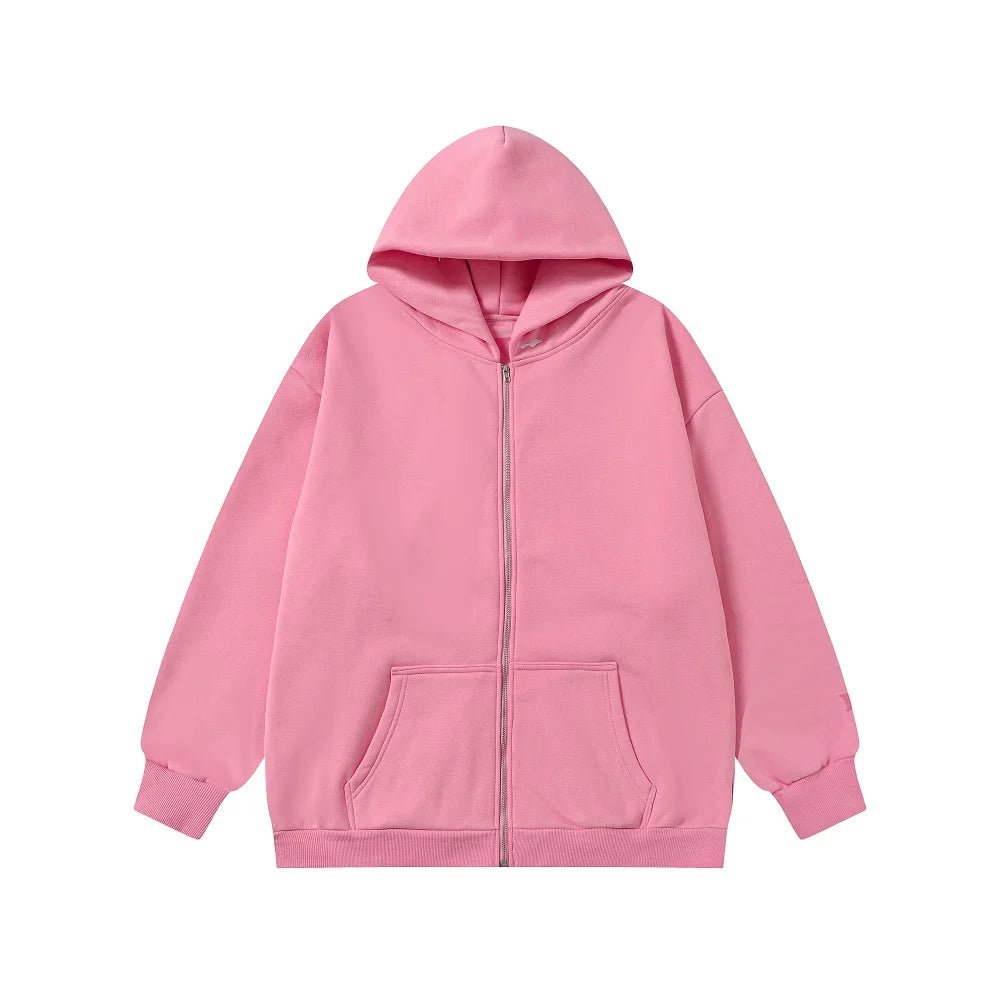 Justin Bieber SKYLRK Embroidery Cardigan zip up Hoodie Men Women fleece Heavy Fabric Oversized Hooded Pullover - 28.44