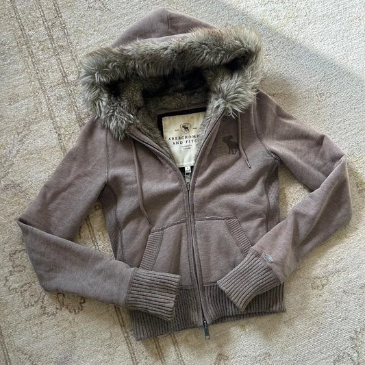 American New Fashion Pattern Embroidery Leisure Fur Collar Zipper Sweater Men Y2K Korean Version Casual Couple Sports Hoodies